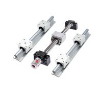 Parti della macchina a vite a sfere a movimento li Kit vite a sfere 2 pz. SBR25 guide lineari con 4 pz. SBR25UU blocchi scorrevoli + 1 kit SFU2510 300-1000mm(600mm)