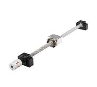 Parti della macchina a vite a sfere a movimento li Kit vite a sfere CNC 25MM Vite a 2510 Lavorazione terminale + Dado a + Supporto BK20 BF20 + Giunto a griffe(200mm)