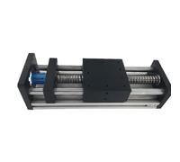 Parti della macchina a vite a sfere a movimento li Modulo lineare Guida asta Asse ottico Tavolo scorrevole Corsa 50-300mm Vite a sfere Piattaforma SFU1605 Pannello mobile 80*80mm(Effective Stroke 50)