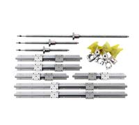 Parti della macchina a vite a sfere a movimento li Set di guide lineari SBR16 350mm 1300mm 1500mm Vite a ricircolo di sfere SFU1605 BK12 Supporto BF12 DSG16H Alloggiamento dado 6.35x10mm Accoppiatore