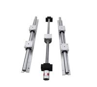 Parti della macchina a vite a sfere a movimento li SFU1604 Vite a sfere BKBF12 Supporto terminale SBR16 Guida lineare SBR16UU Cuscinetto lineare(600mm)
