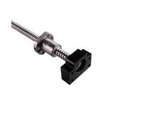 Parti della macchina a vite a sfere a movimento li SFU1605 250-950mm Vite a sfere rullate C7 con estremità lavorata + chiocciola a 1605 + alloggiamento + set di supporto terminale BK/BF12(350mm)