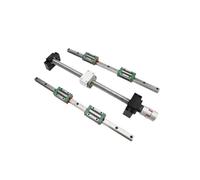 Parti della macchina a vite a sfere a movimento li Vite a ricircolo di sfere SFU1204 + 2 guide lineari HGR15 + 4 blocchi di scorrimento HGH15CA ecc. 300-1400 mm for router di parti(400mm)
