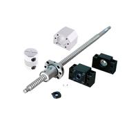 Parti della macchina a vite a sfere a movimento li Vite a sfere rullate SFU1204 C7 con estremità lavorata + dado a + alloggiamento + supporto terminale BKBF10 + giunto(700mm)