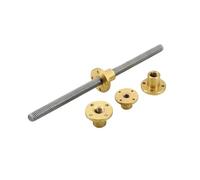 Parti della macchina a vite a sfere a movimento li Vite conduttrice a barra trapezoidale T10 Diametro 10 mm Passo 2 4 Con dado in ottone Lunghezza 100 mm-1000(600mm)