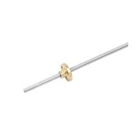 Parti della macchina a vite a sfere a movimento li Vite di comando T6 Passo 4 mm Diametro esterno 1 6 Lunghezza 100 mm-550 Dado for vite in ottone(100mm)