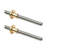 Parti della macchina a vite a sfere a movimento li Vite di comando T8 Barra trapezoidale CNC Filettatura 8mm Passo 2MM 10MM Lunghezza 100-1000mm Con dado in ottone(850MM)