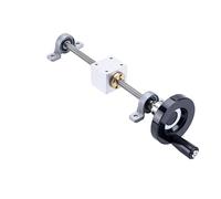 Parti della macchina a vite a sfere a movimento li Vite guida di scorrimento con volantino T12 12 mm 100 mm-600 + staffa verticale Slitta semplice(350mm)