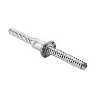 Parti della macchina a vite a sfere a movimento lineare Vite a sfere rullate L200mm-1000mm con flangia SFU1204 Dado a singolo BK/BF estremità lavorata CNC(600mm)