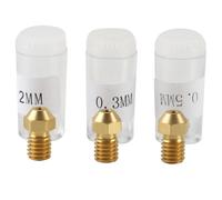 Parti della stampante 3D 0.2 / 0.3 / 0.5mm Set adattatore ugello aerografo