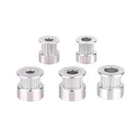 Parti della stampante 3D 2GT GT2 Puleggia dentata in alluminio 20 denti 16 Foro 5 6,35 8 mm Larghezza ruota sincrona, 10 pezzi Ricambi e accessori per stampanti 3D