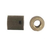 Parti della stampante Stampo in acciaio 40 denti Ingranaggio estrusore lineare Foro 5 mm MK7 MK8 Alimentatore filamento Puleggia ingranaggio driver Nero 1 pz distintivo(O Type 1PC)