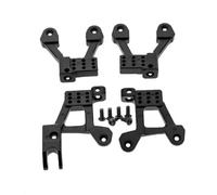 parti di aggiornamento RC Compatibile Con Axial Per SCX10 II 90046 90047 1/10 RC Crawler Car Upgrade Parts 4 Pezzi Di Supporto Per Torri Ammortizzatori Anteriori E Posteriori In Metallo(Black)