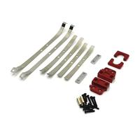 Parti di aggiornamento RC Compatibile con MN82 LC79 1/12 RC Car Parts Ammortizzatore Posteriore in Metallo per Molle A Balestra E Fisso per Set Staffa di Montaggio Sedile(Red)