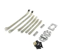 Parti di aggiornamento RC Compatibile con MN82 LC79 1/12 RC Car Parts Ammortizzatore Posteriore in Metallo per Molle A Balestra E Fisso per Set Staffa di Montaggio Sedile(White)
