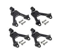Parti Di Auto Rc Per Axial 1/10 Per SCX10 II 90046 90047 Per Scx10 4 Pezzi Torri Ammortizzatori Regolabili Supporto RC Crawler Telaio Sospensione Accessori Auto Fai Da Te(Black)