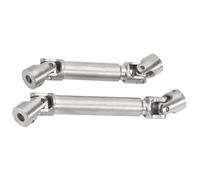 Parti Di Auto Rc Per Axial Per SCX24 Per Jeep Per JLU C10 Per Bronco Per Base Per Camp 1/24 Centro In Acciaio Inox Albero Di Trasmissione Aggiornamento RC Crawler Parti Di Automobili(Silver)