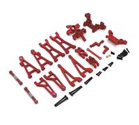 Parti Di Auto Rc Per Haiboxing Per HBX Per SG1601 SG1602 16889 16889A 16890 Tazza Sterzo Braccio Sospensione Ammortizzatore Torre Asta Collegamento Set 1/16 RC Auto Kit Parti Aggiornamento(Red)