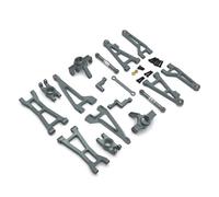 Parti di Auto Rc per MJX 16207 16208 16209 16210 1/16 Anteriore Posteriore Braccio Sospensione Sterzo Tazza Asta Collegamento Sterzo Assemblea Decorazione Set RC Auto Kit Parti(Gray,16208)