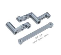 Parti Di Auto Rc Per MJX Per Hyper Go 16207 16208 16209 16210 H16 H16BM 1/16 Parti Auto RC Modifica Gruppo Collegamento Dello Sterzo Assemblaggio Tirante Decorazione Accessori(Gray,Steering Group Red)