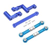 Parti Di Auto Rc Per MJX Per Hyper Go 16207 16208 16209 16210 H16 H16BM 1/16 Parti Auto RC Modifica Gruppo Collegamento Dello Sterzo Assemblaggio Tirante Decorazione Accessori(Blue,Set)