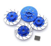 Parti Di Auto Rc Per Sakura D4 1/10 4 Pezzi Di Ricambio In Metallo Disco Freno Cerchione Scatola Adattatore Esagonale In Metallo 12 Mm Decorazione Su Strada Parti Auto RC Da Corsa(Blue)