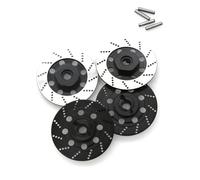 Parti Di Auto Rc Per Sakura D4 1/10 4 Pezzi Di Ricambio In Metallo Disco Freno Cerchione Scatola Adattatore Esagonale In Metallo 12 Mm Decorazione Su Strada Parti Auto RC Da Corsa(Black)