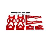 Parti Di Auto Rc Per SCY 16104 16106 16201 16102 16101 16102Pro 16103 Per JJRC Q130A Braccio Sospensione Ruota Sedile Asse Posteriore Sedile Aggiornamento Parti Auto RC In Metallo Accessori(Red)