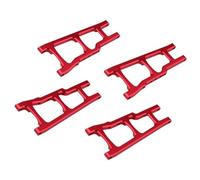 Parti Di Auto Rc Per Traxxas 1/10 Per Slash 4x4 4WD Per Stampede 4x4 3655 Aggiornamento Ricambio RC Accessori Auto Anteriore Posteriore Heavy Duty Bracci Sospensione RC Parti Automobili(Red)
