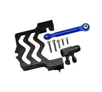 Parti Di Auto Rc Per Traxxas 1/5 Per X-Maxx 6S 8S 4WD Per Monster Truck 77076-4 77086-4 RC Auto Parti Di Aggiornamento Sterzo In Metallo Servo Mount Supporto 25T Servo Arm(Black)