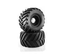 Parti Di Auto Rc Per Traxxas Per Maxx Per Tmaxx Per E-Revo 3.3 2 PZ 1/8 Pneumatico Gomma Camion Con Cerchione Plastica Esagonale 17mm 173mm/91mm Set Pneumatici Rocks Ricambi Per Auto RC(Black)