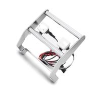 Parti Di Auto Rc Per Traxxas Per TRX-4 Per Ford Per Bronco 1/10 RC Crawler Parti W23 Anti Collisione Paraurti Anteriore Riflettore Refit Decorazione RC Accessori Auto(Silver)
