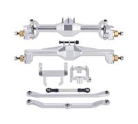 Parti Di Auto Rc Per Trx4m 1/18 Parti Di Aggiornamento Per Assali RC Crawler + Assali A Portale CNC Da 10 Mm Con Collegamenti Di Montaggio Servo Lay Down Accessori Per Auto RC(Silver)