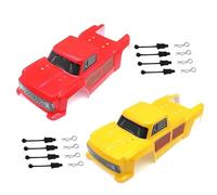 Parti Di Auto Rc Per Wltoys 144001 144010 Per Monster Truck Kit Carrozzeria Modificata Aggiornamento Paraurti Anteriore Con Lampada Grandi Ruote Pneumatici Ricambi Auto RC Accessori(2PCS Body)