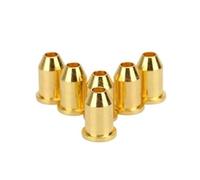 Parti di chitarra Accessori 6 Pezzi/set Fibbia Di Montaggio Per Corde Di Chitarra Attraverso Il Corpo Boccole Parti Nero Argento Dorato(Gold)