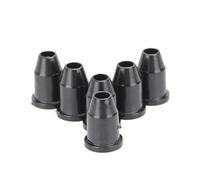 Parti di chitarra Accessori 6 Pezzi/set Fibbia Di Montaggio Per Corde Di Chitarra Attraverso Il Corpo Boccole Parti Nero Argento Dorato(Black)