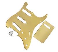 Parti di Chitarra Elettrica Battipenna per chitarra SSS a 11 fori con materiale a specchio 1Ply con piastra posteriore e viti per accessori per chitarra elettrica For For ST Battipenna per Chitarra El