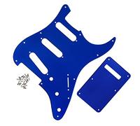Parti di Chitarra Elettrica Battipenna per chitarra SSS a 11 fori con materiale a specchio 1Ply con piastra posteriore e viti per accessori per chitarra elettrica For For ST Battipenna per Chitarra El