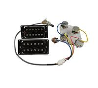 Parti di chitarra I Pickup Di Humbucker Impostano La Chitarra Elettrica Pickupsworing Per Il Suono Confortevole Parti di chitarra (Color : Black BK Frame)