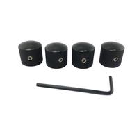 Parti di chitarra Per TL Chitarra Elettrica Basso Manopola Del Volume Con Chiave A Foro Manopola Nera Argentata(Black)