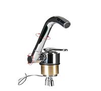 Parti di modifica del rimorchio del camper Cucina Bagno Rubinetto pieghevole caldo e freddo Rubinetto in acciaio inossidabile 304 RV Camper Accessori,Forte e durevole