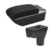 Parti Di Modifica Della Scatola Del Bracciolo Console Centrale Dell'auto Per Marzo Per Micra K13 MK4 IV Per Sunny 2010-2022(B3 Black white 7USB)