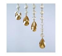 Parti di prismi for lampadari a gocce di cristallo da 10 pezzi 38 mm(Gold Champagne)