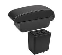 Parti Di Retrofit Del Bracciolo Per Peugeot Per Partner Tepee Auto Bracciolo Scatola Portaoggetti Accessori Per Auto Dettagli Interni Bracciolo Auto(B Black white 3USB)