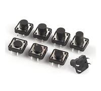 Parti di ricambio 10 PZ Tattile Tatto Mini Pulsante Interruttore Micro Interruttore 12x12 12 * 12 * 4.3mm 5mm 6 7 8 9 10 11 12mm 4Pinc interruttore tattile (Size : 12x12x8mm)