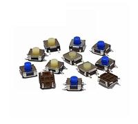 Parti di ricambio 10pcs 6 * 6 * 3.1/3.4/4.3/5mm 4Pin SMD interruttore tattile in silicone impermeabile micro interruttore tattile a pulsante (Color : Beige, Size : 6X6X4.3MM-WRAP THE FEET)