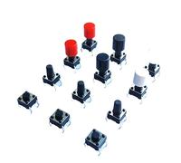 Parti di ricambio 20 pz/lotto 6x6mm 10 Formati 4PIN Tattile Tatto Pulsante Micro Interruttori Tappi Plug-in Diretto Self-Reset DIP Dropshipping (Size : 6x6x7 Mm)