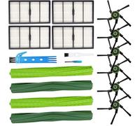 Parti di ricambio adatte per iRobot Roomba serie s9 (9150) s9 + s9 Plus (9550) Kit aspirapolvere robot Wi-Fi (2 spazzole in gomma 4 filtri 6 spazzole laterali)