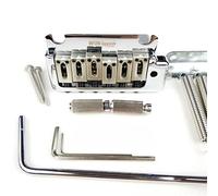 Parti di ricambio chitarra 2 Post Point Chrome Silver Doppio Swing Guitar Electric Guitar Tremolo System Bridge