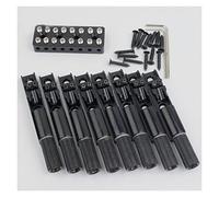 Parti di ricambio chitarra 6/7/8 Pezzi Single String Fan Guitar Bridge Ponte Senza Testa Senza Testa Ponti Sgranati Per Chitarra Elettrica (Color : 8 PCS)